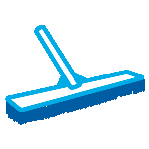 A pool brush helps keep your pool cleaner year round